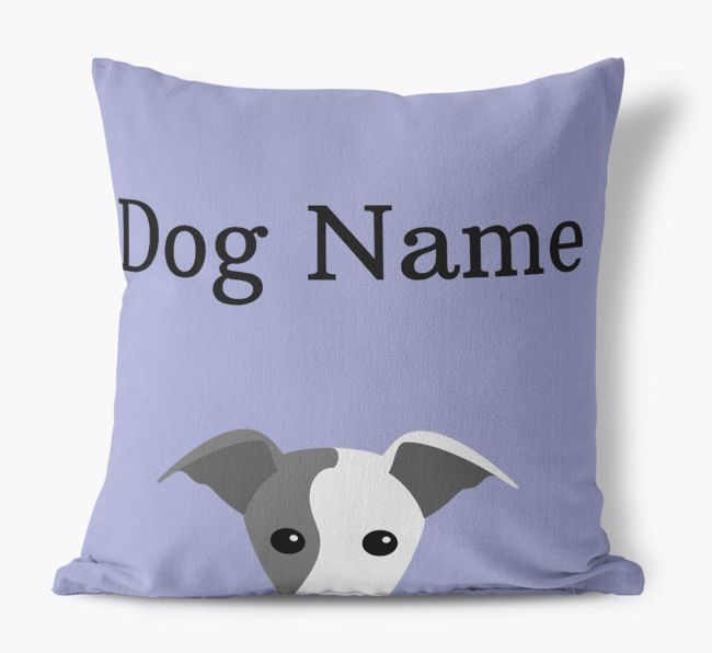 '{breedFullName} Icon And Name' - Personalized Canvas Pillow 